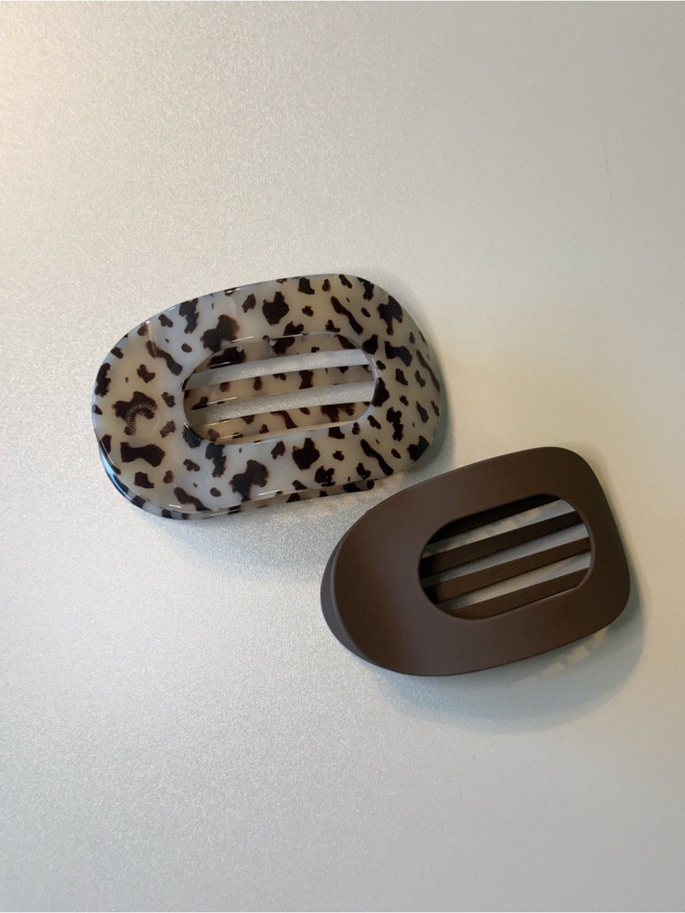 Brown and Tortoiseshell Hair Clips - Women Accessories